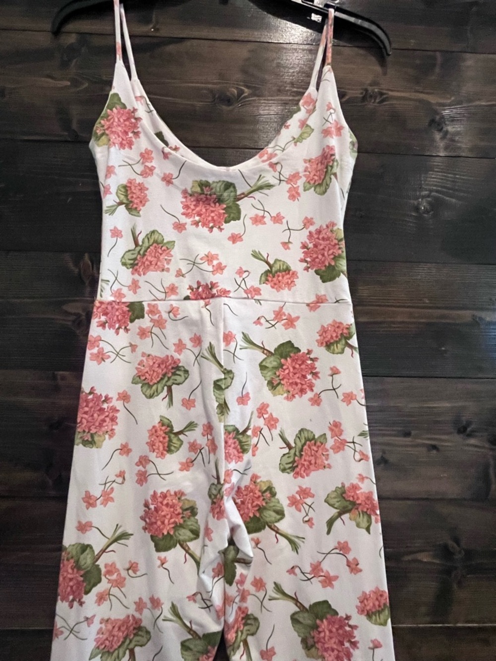 Betsey Johnson Vintage Jumpsuit/Romper Hydrangea Print - Picture 8 of 12